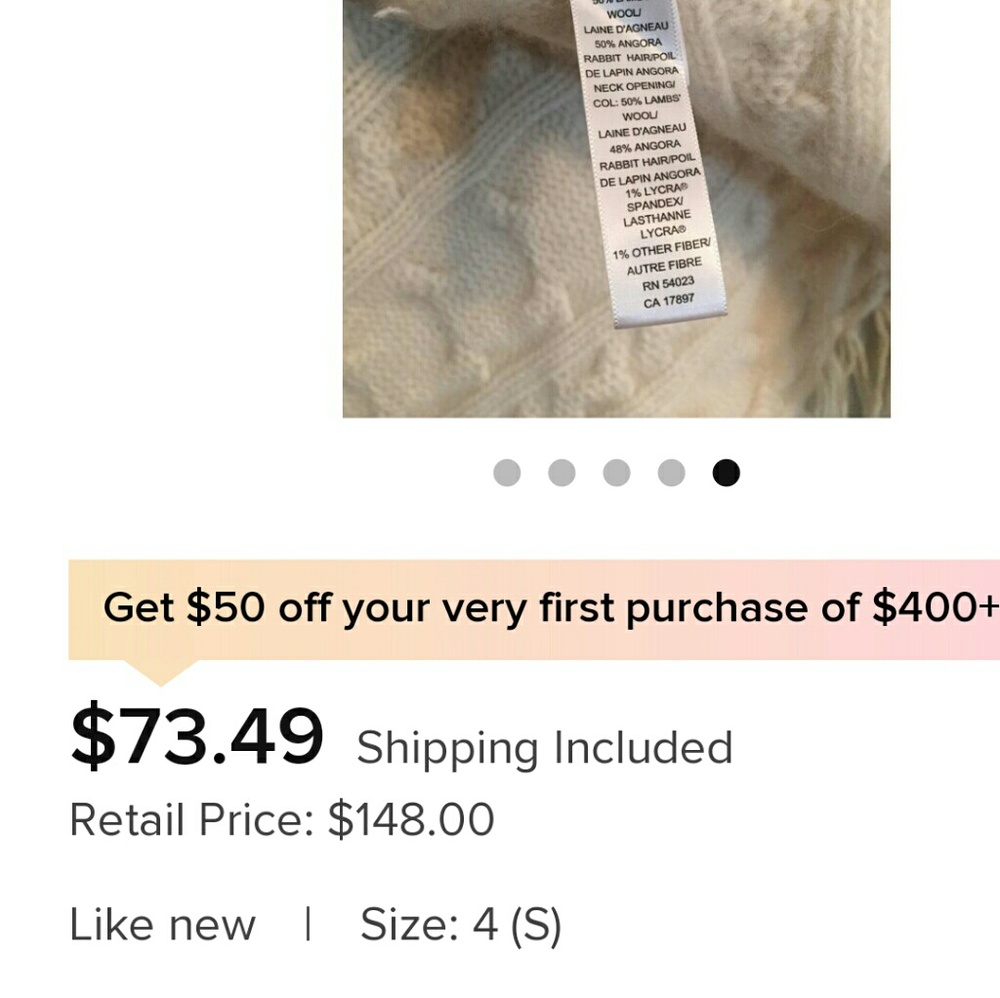 Banana Republic Fringe Poncho - Picture 4 of 5